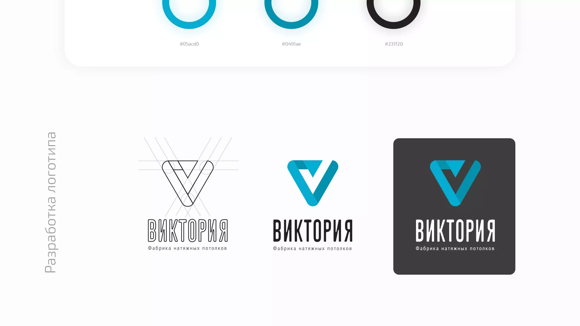 Разработка фирменного стиля компании по продаже и установке натяжных потолков в Зарайске