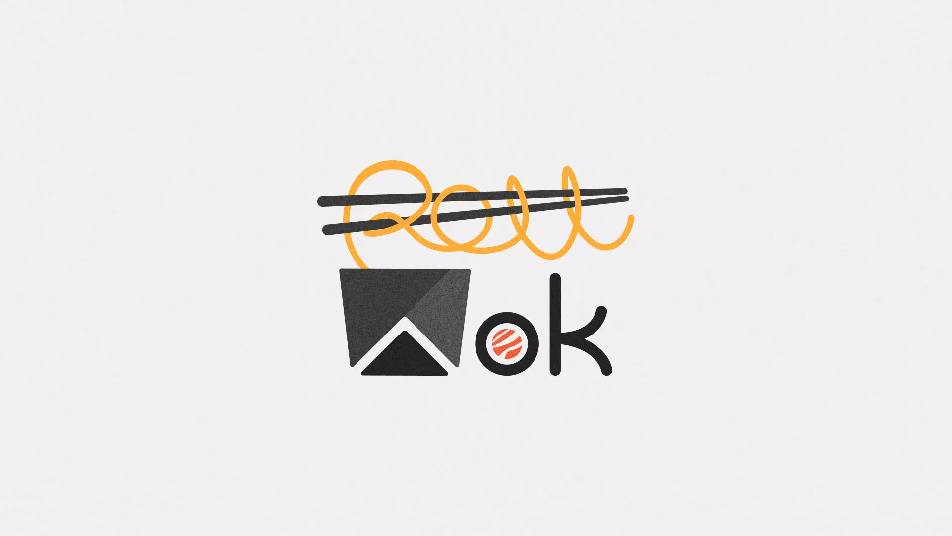 Разработка логотипа суши-бара «Roll Wok Club» в Зарайске