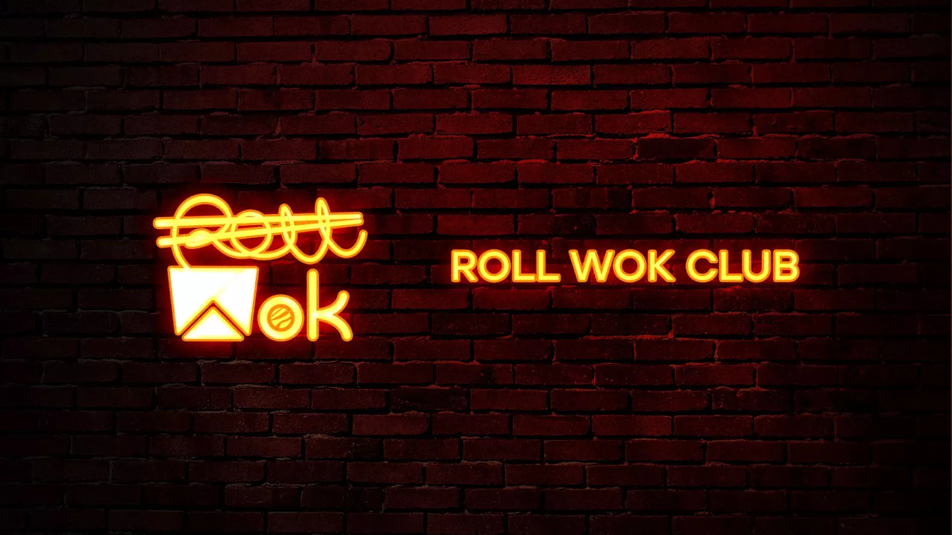 Разработка интерьерной вывески суши-бара «Roll Wok Club» в Зарайске
